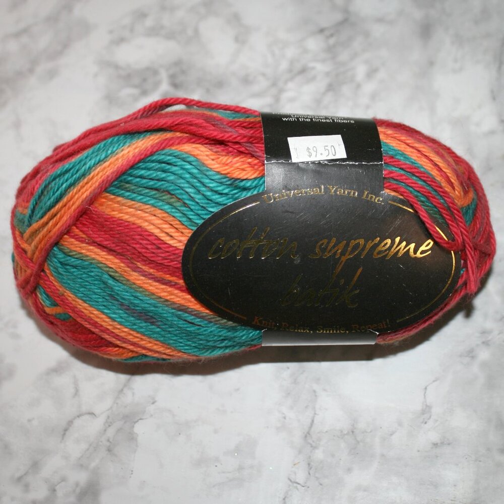 YARN #1392 - Universal Yarns Cotton Supreme Batik Multicolor - 100 g